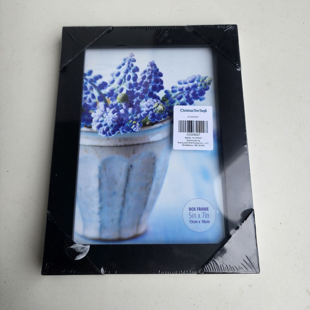 New Christmas tree shops USA Box Picture Frame – Black – 5” x 7”